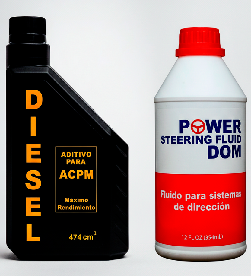 Botellas de aditivos para combustible